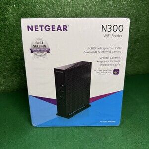 NETGEAR N300 Wireless 2.4GHz WiFi Router  Brand New